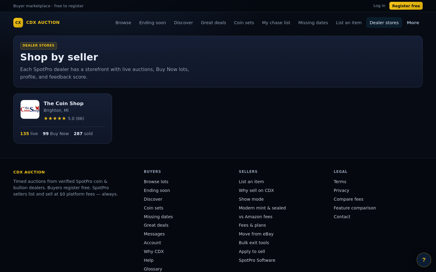 Sellers directory