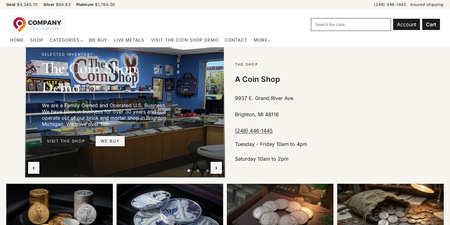 Mint ExtraCoins design — Clean editorial shop