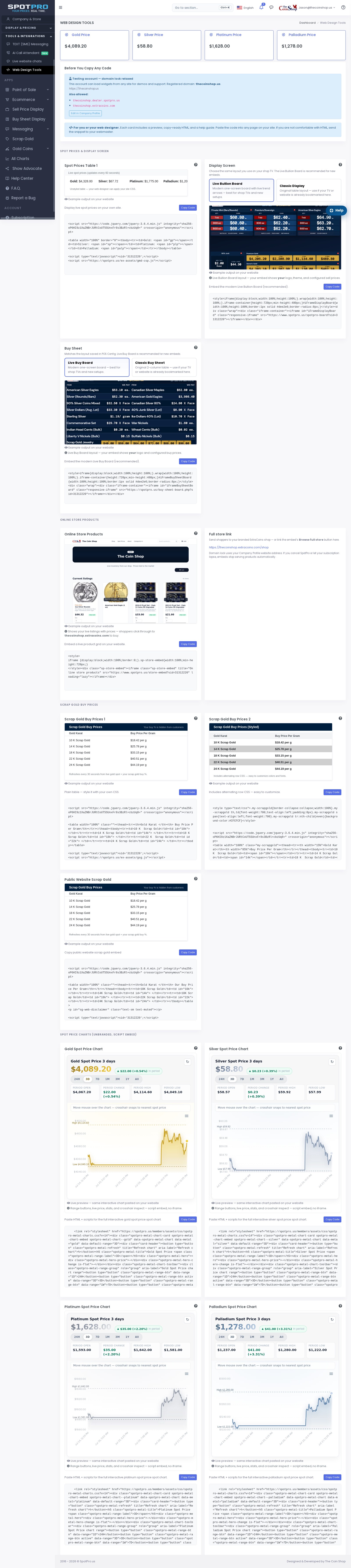 Web design tools
