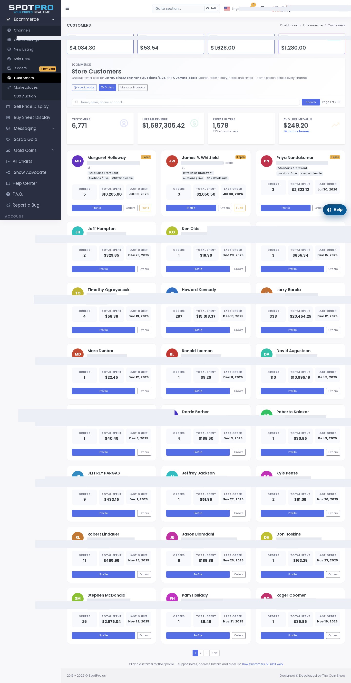 Multi-channel Customers book