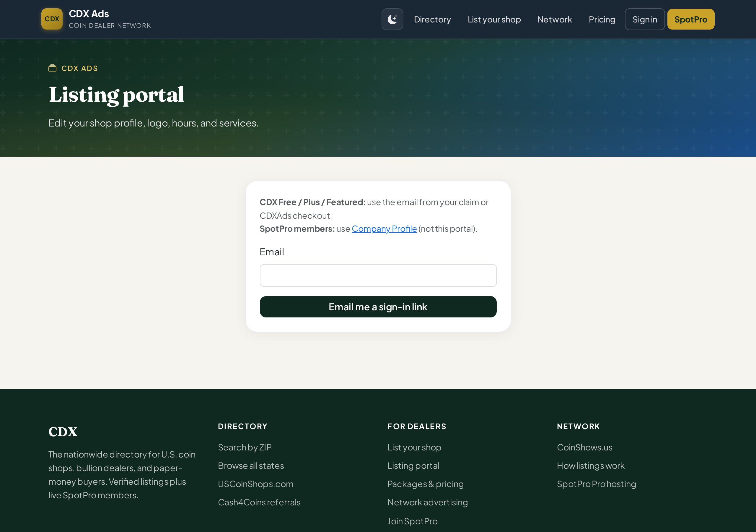CDX portal