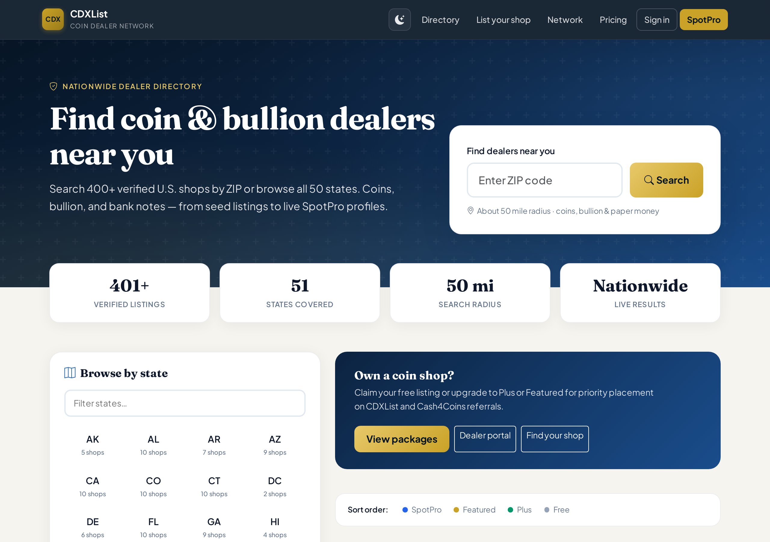 CDXList home