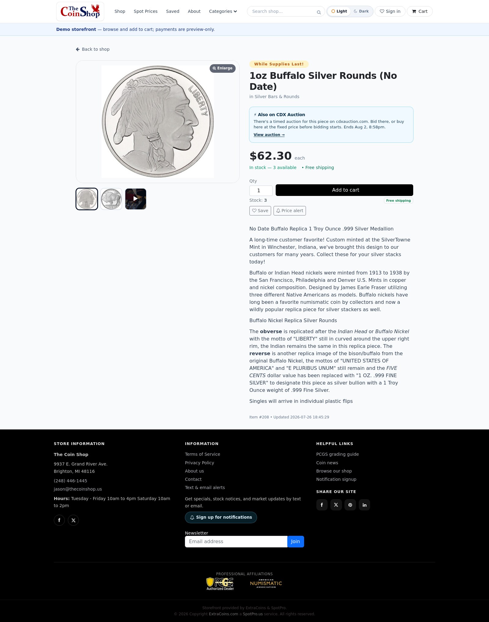 Product page