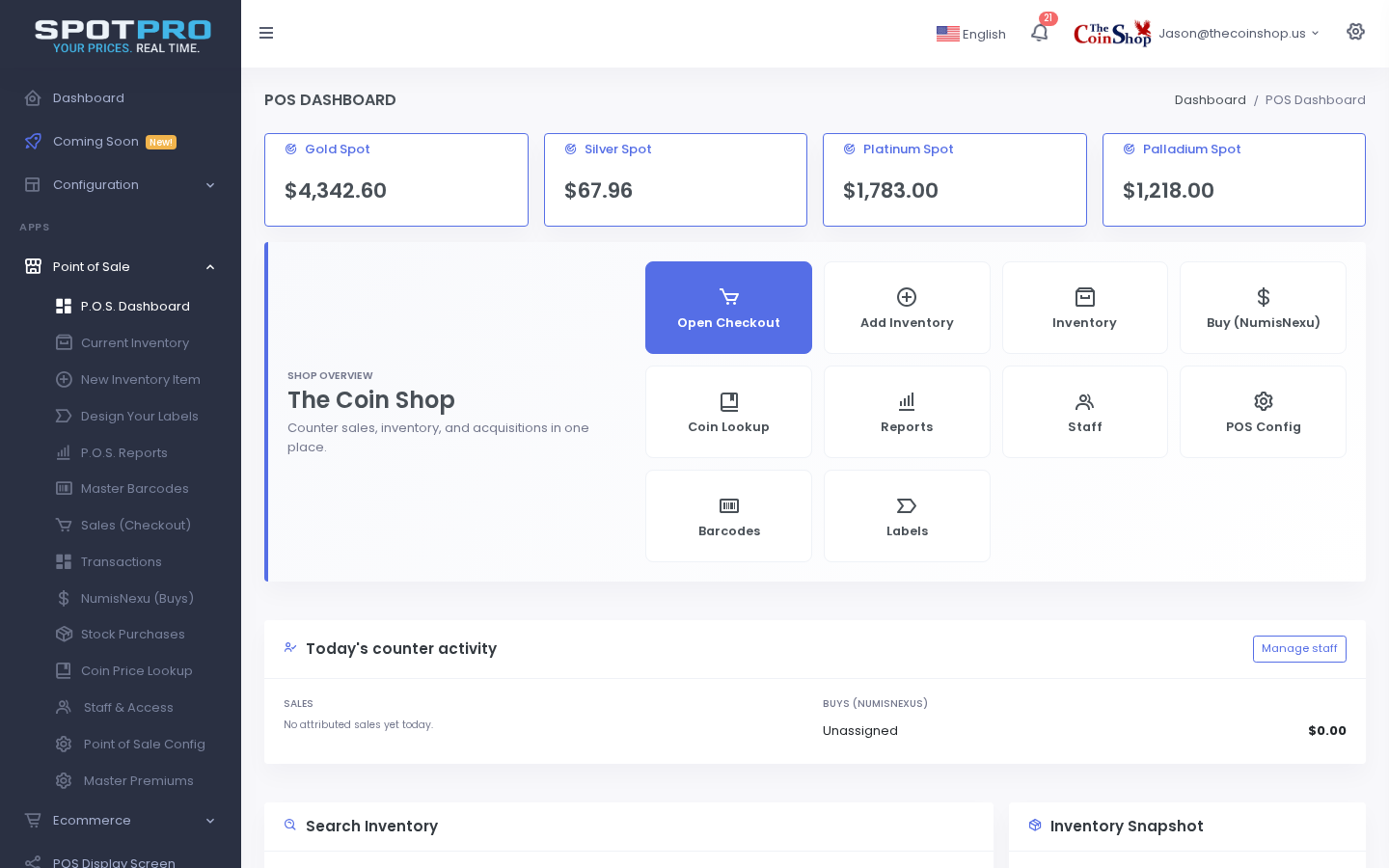 POS Dashboard