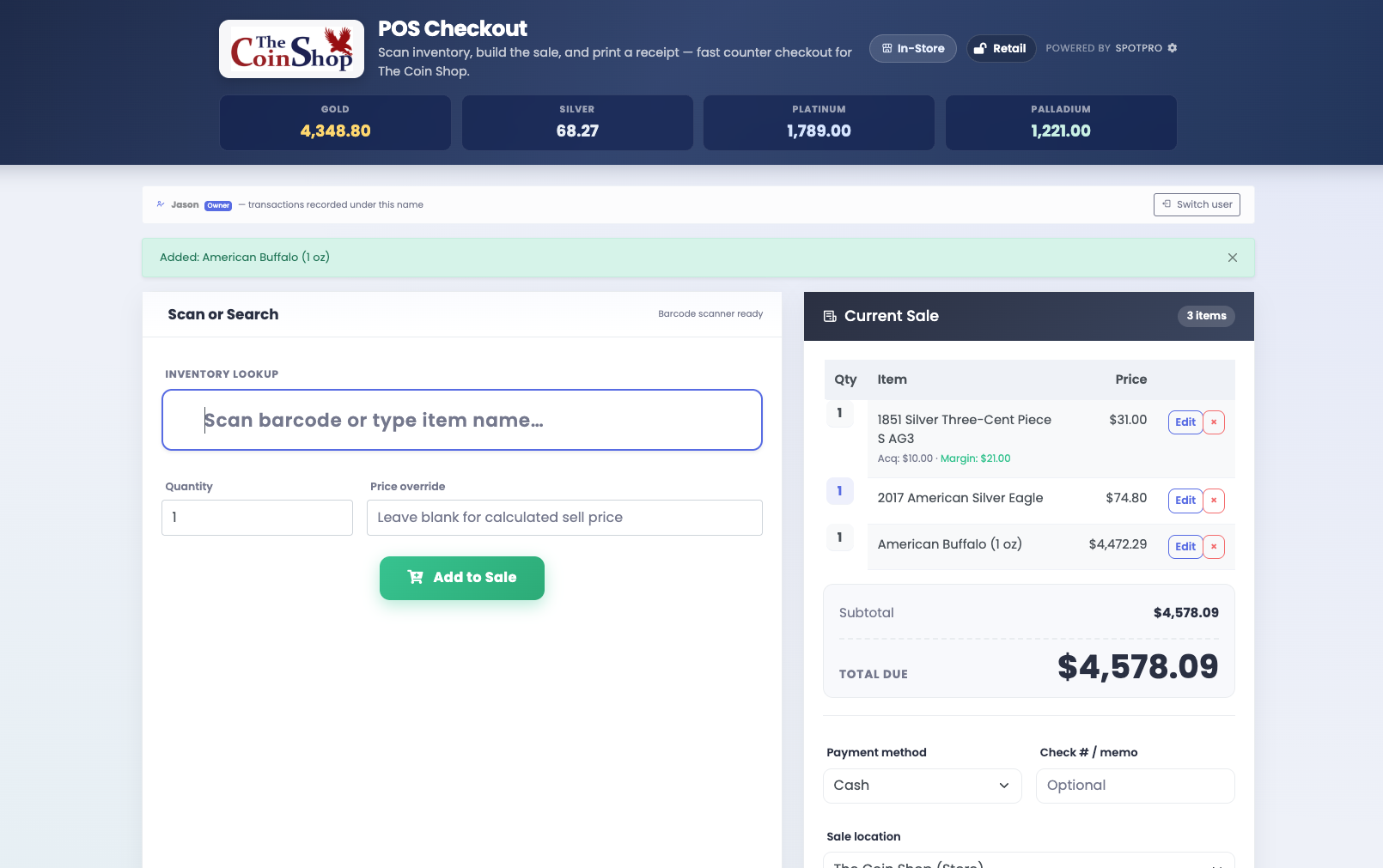 POS Checkout