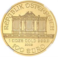 Austria Gold 100 Euro Philharmonic - 1 Ounce (2002-Date) reverse, 