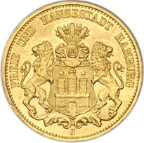 Germany, Various States Gold 20 Mark (1871-1914)