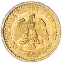 Mexico Gold 2 Peso (1919-1947)