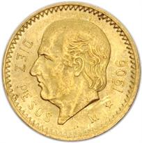 Mexico Gold 10 Peso (1905-1959)