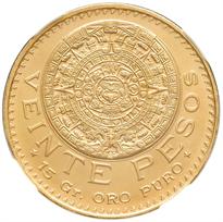 Mexico Gold 20 Peso (1917-1959)