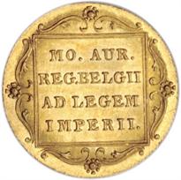 Netherlands Gold Ducat (1806-Date) reverse, 