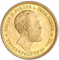 Norway Gold 20 Kronor (1874-1910)