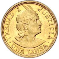 Peru Gold 1 Libra (1898-1969)