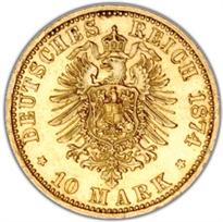 Bulgaria Gold 10 Leva (1894-1912) reverse, 