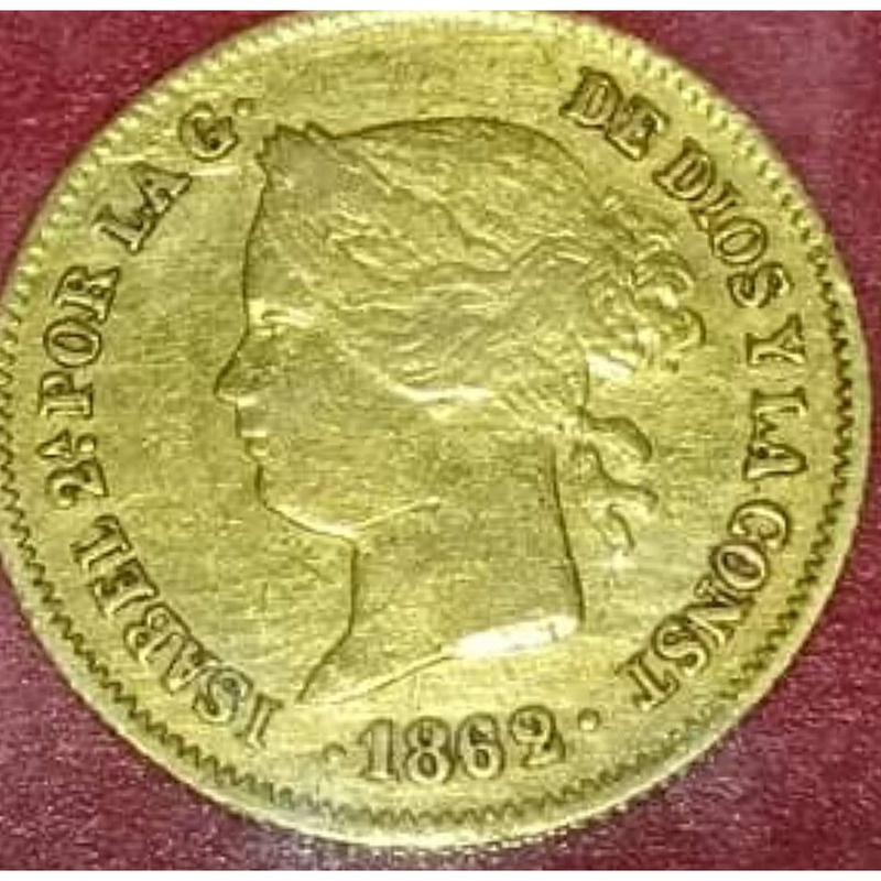 Philippines Gold Peso (1861-1898)
