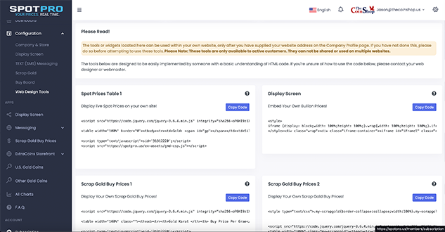 Copy and paste embed code from Web Designer Tools