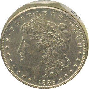1885 Morgan Dollar AU55
