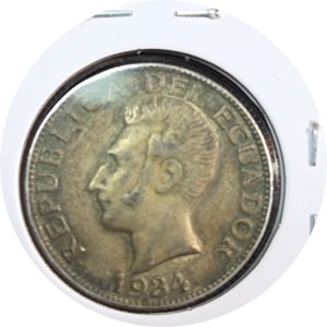 1934 Ecuador 1 sucre coin — photo 2