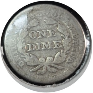 1857 Liberty Seated Dime AG3 — photo 2