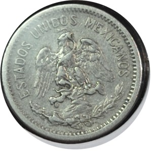 1906 Mexico 5 centavos coin — photo 2