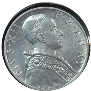 1953 Vatican City 5 Lire coin — photo 2