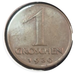 1930 Austria 1 Groschen coin