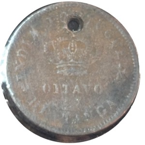1884 Portuguese India 1/8 Tanga