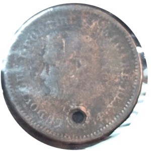 1884 Portuguese India 1/8 Tanga — photo 2