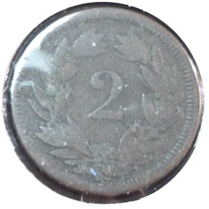 1850 Switzerland 2 Rappen coin — photo 2