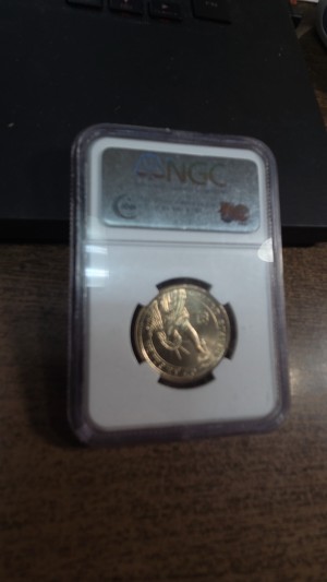 2007 Presidential Dollar () $1 George Washington, Missing Edge Lettering MS64
