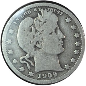 1909 Barber Quarter G6
