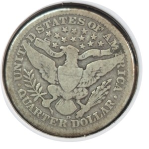 1909-D Barber Quarter G4 — photo 2