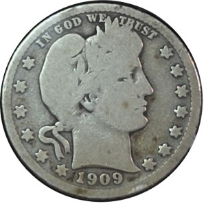 1909-S Barber Quarter G4