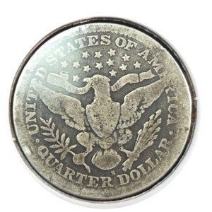 1909-S Barber Quarter AG3 — photo 2