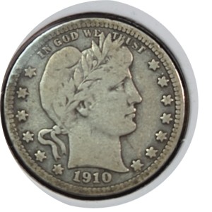 1910 Barber Quarter VG10