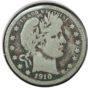 1910-D Barber Quarter G4 — photo 1