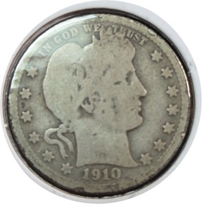 1910-D Barber Quarter AG3 — photo 1