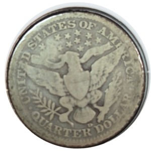 1910-D Barber Quarter AG3 — photo 2