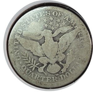 1910-D Barber Quarter AG3 — photo 2