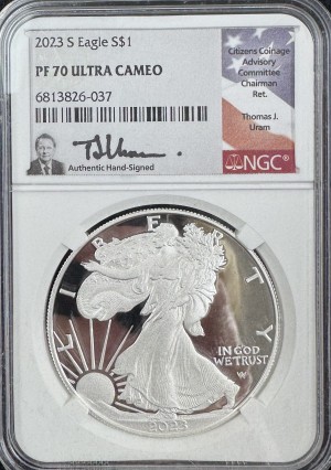2023-S American Silver Eagle NGC PF70 Ultra Cameo
