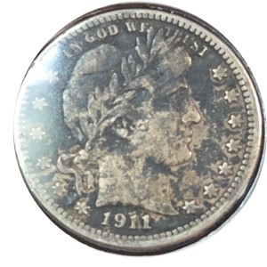 1911 Barber Quarter VF25 — photo 1