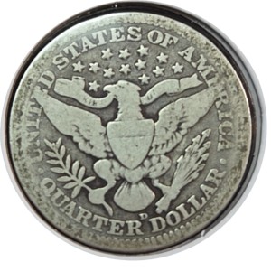 1911-D Barber Quarter AG3 — photo 2