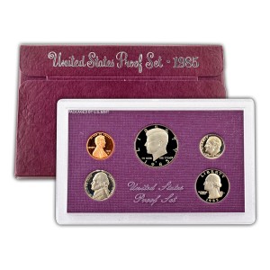 1985-S Proof Set, 5 Coins PR