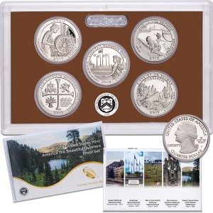 2019-S Clad Quarters Proof Set, 5 Coins PR