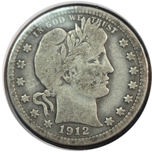 1912 Barber Quarter VG10 — photo 1