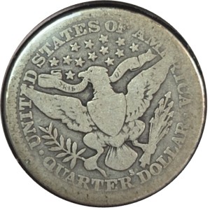 1912-S Barber Quarter G4 — photo 2
