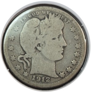 1912-S Barber Quarter G4 — photo 1