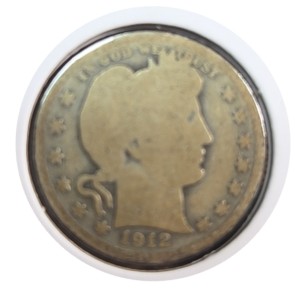 1912-S Barber Quarter AG3 — photo 1