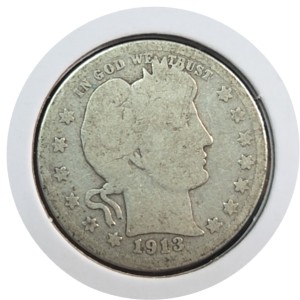1913 Barber Quarter FR2 — photo 1