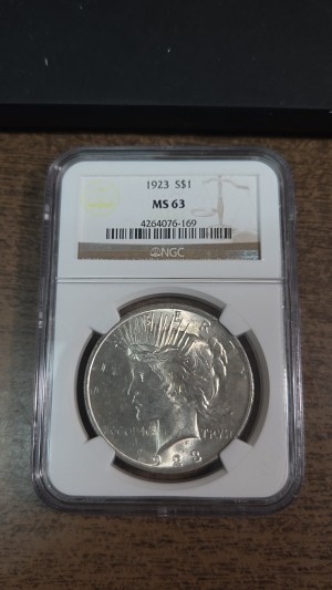 1923 Peace Dollar MS63